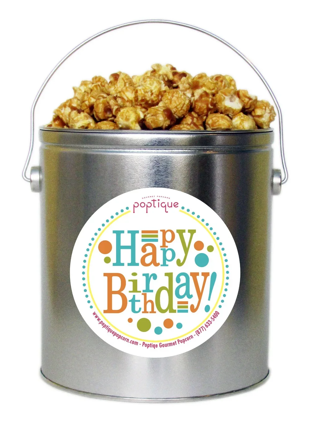 Classic Collection Tin Fresh made Poptique Gourmet caramel corn